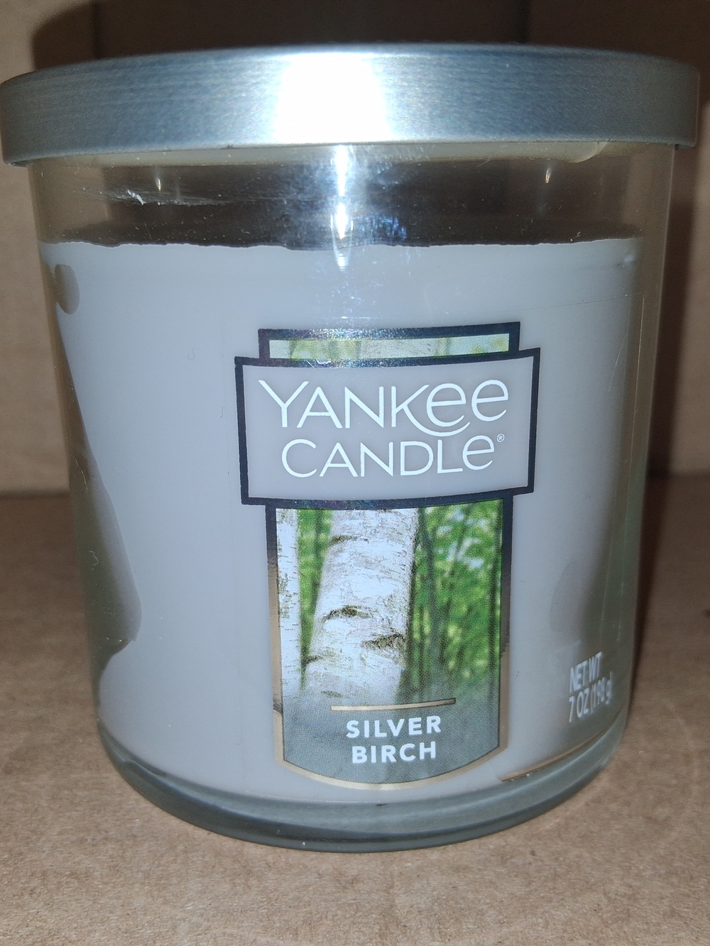 Yankee Candle Silver Birch 7oz Single Wick Candle NEW